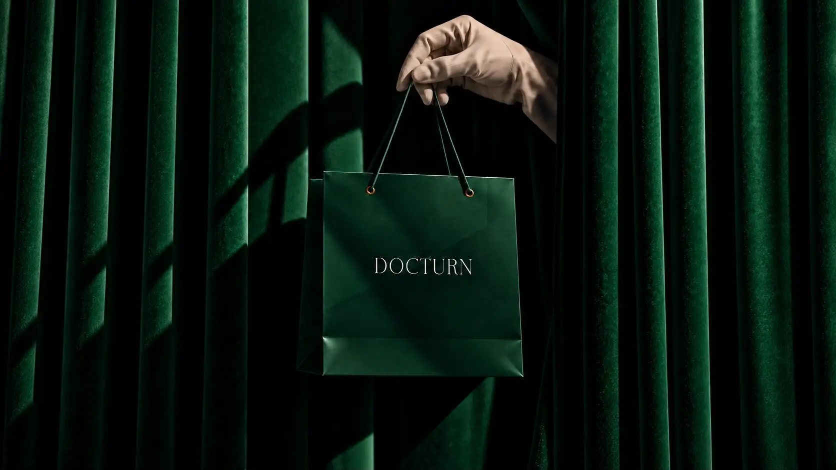 Emerald green Docturn packaging